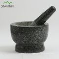 cheap price 15cm black color natural stone chocolate stone grinder